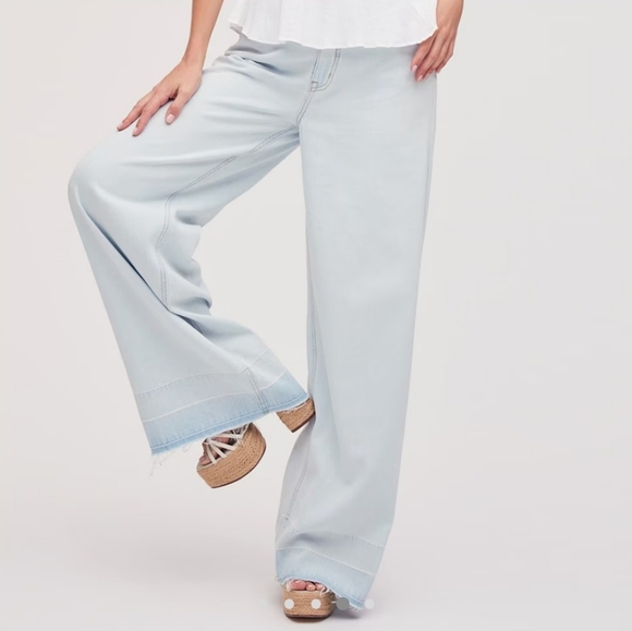 Sam Edelman Bianka High Rise Vintage Wide Leg Light Perth Distressed size 28 - Picture 11 of 11